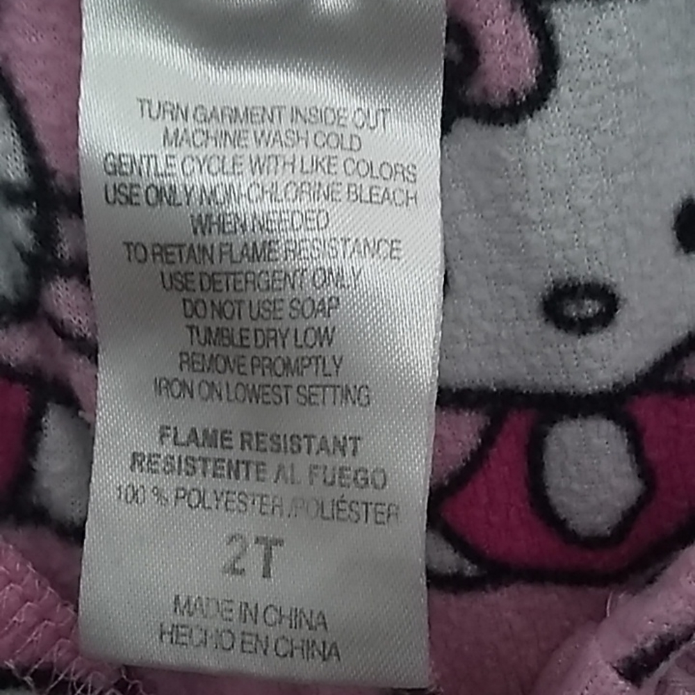 FINAL MARKDOWN Hello Kitty Ruffle Bottom Sleep Slacks 2T - Picture 5 of 7